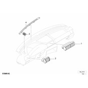 BMW Fresh Air Grille Center - Genuine BMW 64228390216