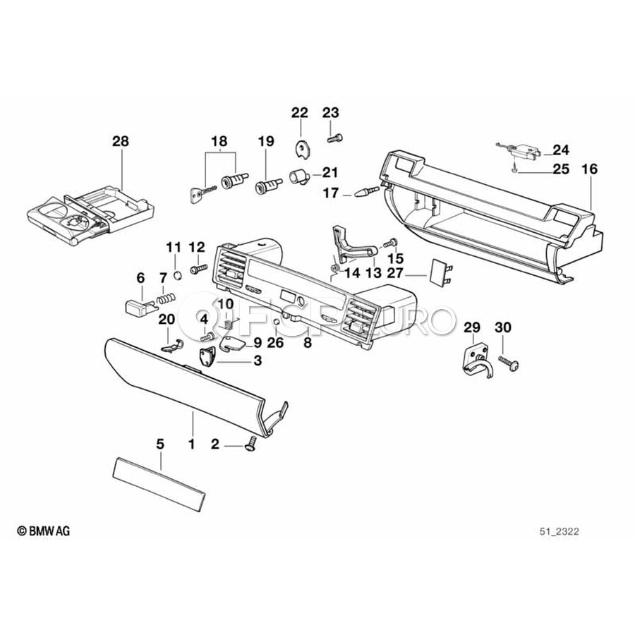 BMW Cover With Grille And Lock (Beige) - Genuine BMW 64228391651 | FCP Euro