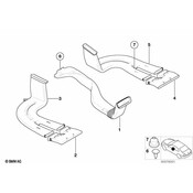 BMW Rear Heater Duct - Genuine BMW 64228402282