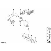 BMW Fresh Air Grille Left - Genuine BMW 64229112085