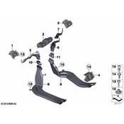 BMW Intermediate Piece Left - Genuine BMW 64229176631