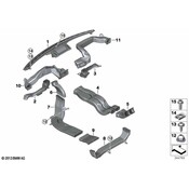 BMW Instrument Panel Air Duct - Genuine BMW 64229258253