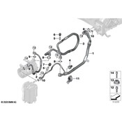 BMW AC Refrigerant Suction Hose - Genuine BMW 64508088922