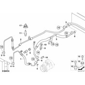 BMW A/C Refrigerant Discharge Hose - Genuine BMW 64509185992