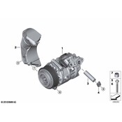 BMW AC Compressor - Genuine BMW 64525A58A52