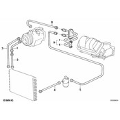 BMW Condenser-Dryer Pressure Hose Assy (R12) - Genuine BMW 64531381405