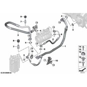 BMW A/C Refrigerant Discharge Hose - Genuine BMW 64535A44552