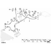BMW A/C Refrigerant Hose - Genuine BMW 64536909236