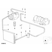 BMW A/C Refrigerant Hose - Genuine BMW 64538378600