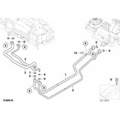 BMW A/C Refrigerant Hose - Genuine BMW 64538385654