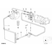 BMW Double Pipe (R12-R134A) - Genuine BMW 64538390891