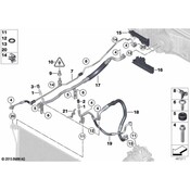 BMW A/C Refrigerant Discharge Hose - Genuine BMW 64539218930