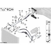 BMW A/C Refrigerant Discharge Hose - Genuine BMW 64539231050
