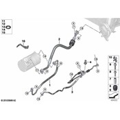 BMW A/C Refrigerant Liquid Hose - Genuine BMW 64539232463
