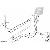 BMW AC Refrigerant Liquid Hose - Genuine BMW 64539303472