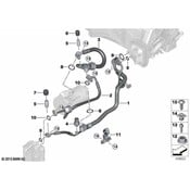 BMW AC Refrigerant Suction Hose - Genuine BMW 64539321603