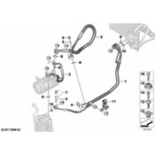 BMW AC Refrigerant Suction Hose - Genuine BMW 64539354542