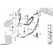 BMW AC Refrigerant Suction Hose - Genuine BMW 64539354576