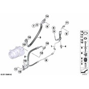 BMW AC Refrigerant Suction Hose - Genuine BMW 64539382722