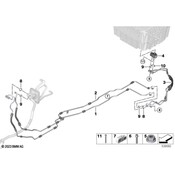 BMW A/C Refrigerant Suction Hose - Genuine BMW 64539395473