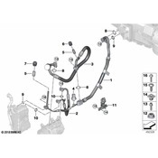 BMW AC Refrigerant Discharge Hose - Genuine BMW 64539493985