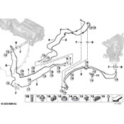 BMW AC Refrigerant Suction Hose - Genuine BMW 64539493989