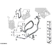 BMW A/C Refrigerant Suction Hose - Genuine BMW 64539868415