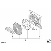 BMW Protection Grid F Additional Fan - Genuine BMW 64546911794