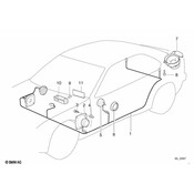 BMW Rear Left Loudspeaker (Stereo System) - Genuine BMW 65138360677