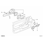 BMW Right Top-Hifi Loudspeaker Tweeter (Dark Beige) - Genuine BMW 65138375014
