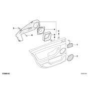 BMW Left Top Hifi Medium Treble Loudspeaker (Dark Beige) - Genuine BMW 65138375017