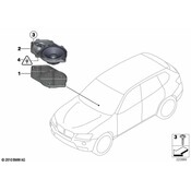 BMW Speaker Carrier Instrument Panel (HifiSystem) - Genuine BMW 65139237280