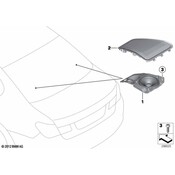 BMW Speaker Support High End Right - Genuine BMW 65139266060