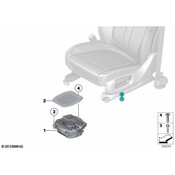 BMW Speaker Cover - Genuine BMW 65139278360