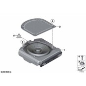 BMW Central Bass Left (HifiSystem) - Genuine BMW 65139315645
