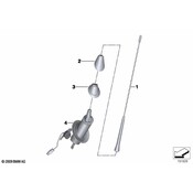 BMW Radio Antenna Mast - Genuine BMW 65209156741