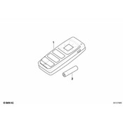 BMW DVD Player Remote Control - Genuine BMW 65509179842