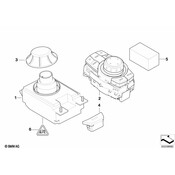 BMW Control Knob (Perlglanz Chrom) - Genuine BMW 65826983881