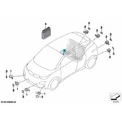BMW Ultrasonic Transducer Arravani Grey - Genuine BMW 66209302556