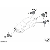 BMW Ultrasonic-Sensor - Genuine BMW 66209321566