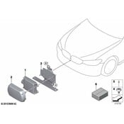 BMW Cruise Control Distance Sensor Bracket - Genuine BMW 66316873424