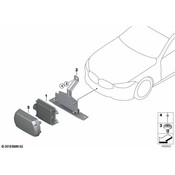 BMW Cruise Control Distance Sensor Bracket - Genuine BMW 66318074354