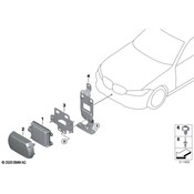 BMW Cruise Control Distance Sensor Bracket - Genuine BMW 66318099608