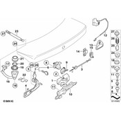 BMW Trunk Lid Release Solenoid - Genuine BMW 67107014872