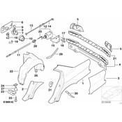 BMW Fill-In Flap Locking Rod - Genuine BMW 67118360033