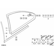 BMW Drive Vent Window Left - Genuine BMW 67158238743