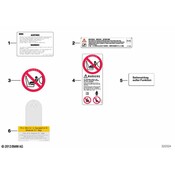 BMW Air Bag Information Label - Genuine BMW 71217063938