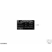 BMW Emission Label - Genuine BMW 71228485216