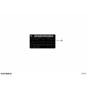 MINI Emission Label - Genuine MINI 71228622488