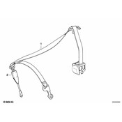 BMW Upper Belt Left - Genuine BMW 72111935611
